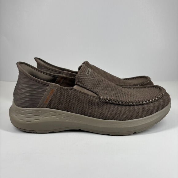 Skechers Parson Ralven Men\'s US 11.5 Taupe Moc Toe Slip-On‎ Casual Comfort Shoes main image 6